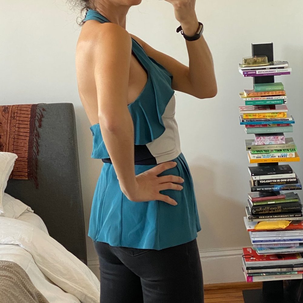 Vena Cava Silk Halter / Bustier Top Size 4